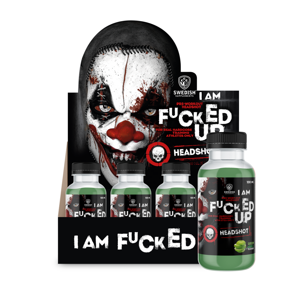 Swedish Supplements Fucked Up Headshot 16x100ml - SHOPOUTLET24. Der Protein und Supplement Dealer