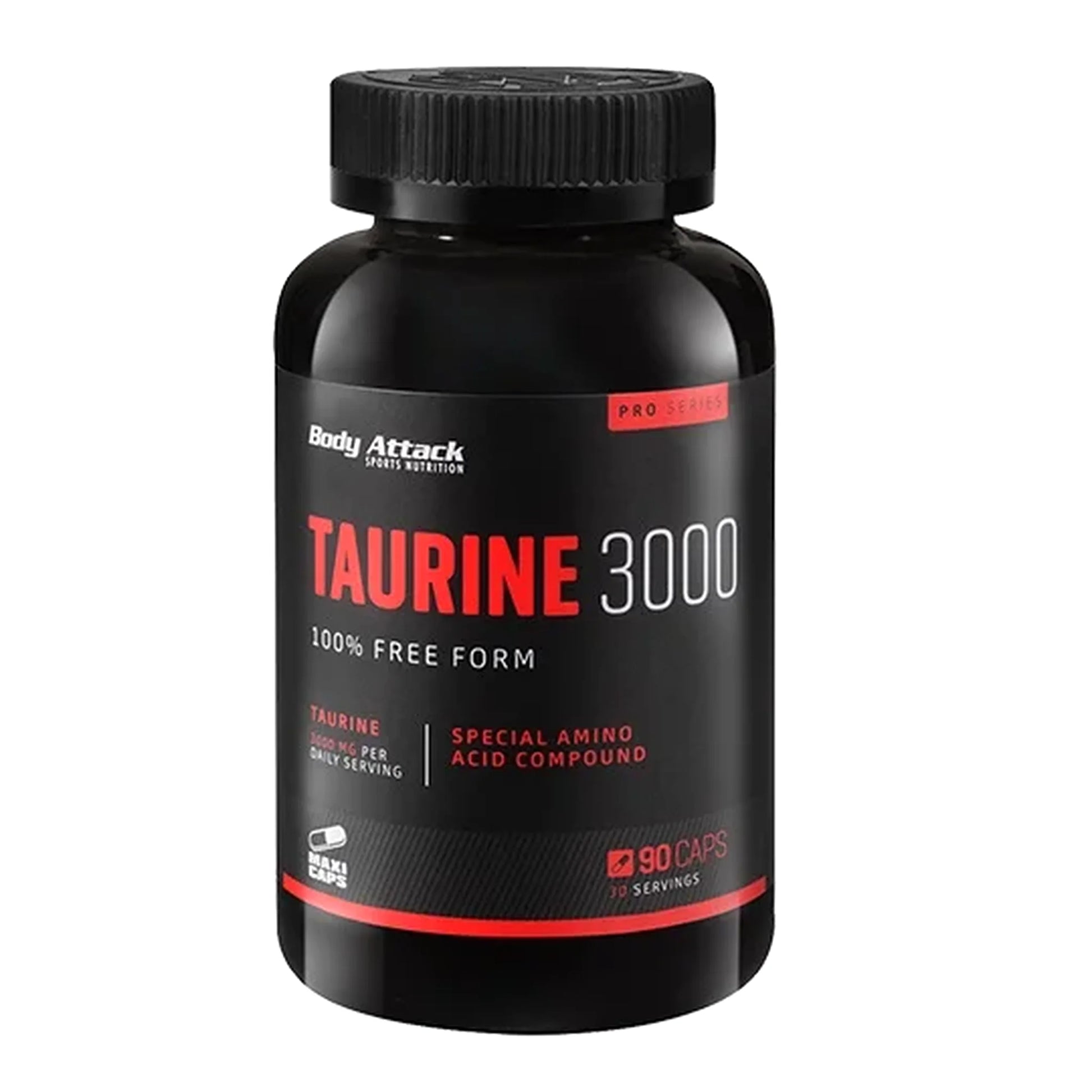 Body Attack Taurine 3000 - 90 Caps - SHOPOUTLET24. Der Protein und Supplement Dealer