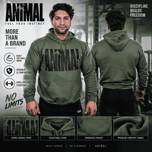 Universal Animal Hooded Sweater Military