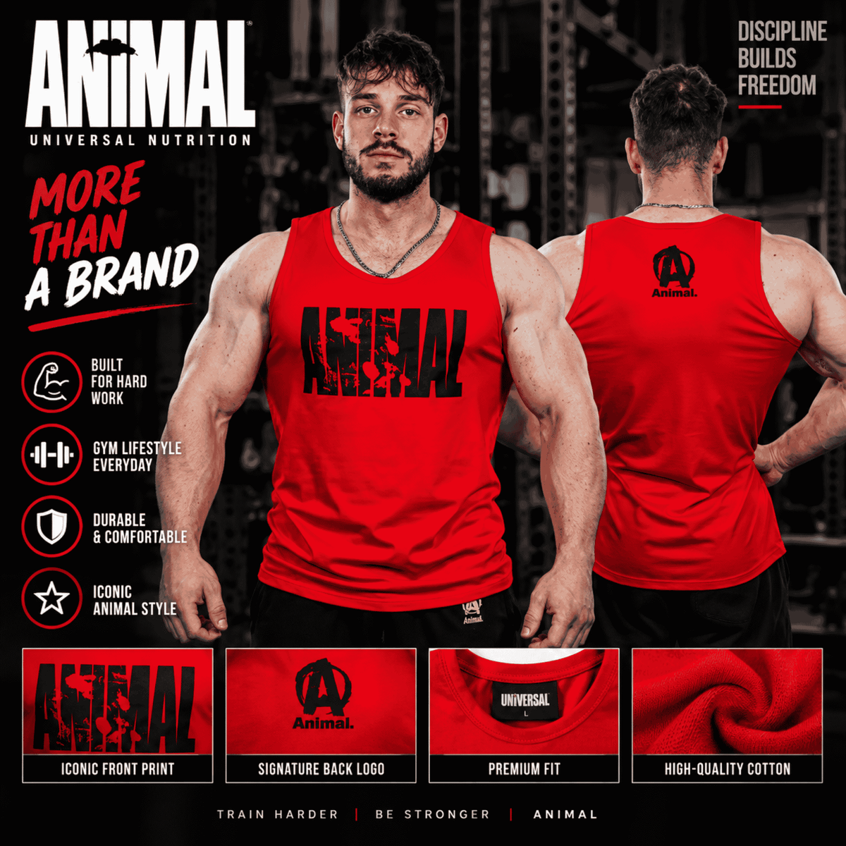 Universal Animal Iconic Tank Top Red