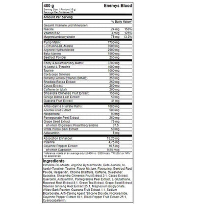 VALHALLA Gods Rage Stimbooster - 400g - SHOPOUTLET24. Der Protein und Supplement Dealer