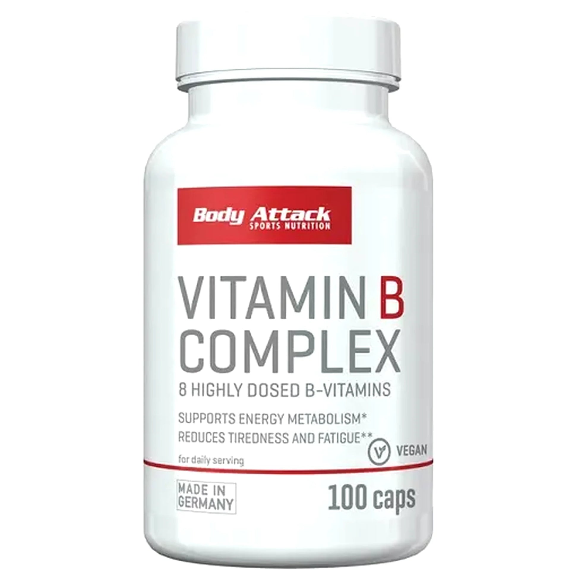 Body Attack Vitamin B-Complex 100 Kapsel - SHOPOUTLET24. Der Protein und Supplement Dealer