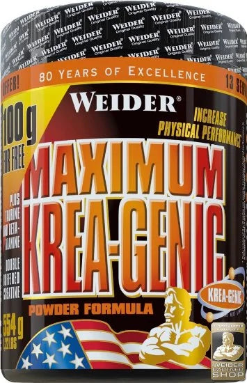 Weider Krea-Genic 554g, Dose - SHOPOUTLET24. Der Protein und Supplement Dealer