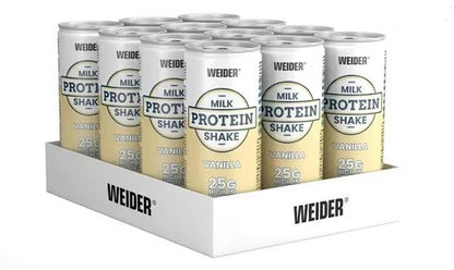 Weider Milk Protein Shake 12x250ml - SHOPOUTLET24. Der Protein und Supplement Dealer