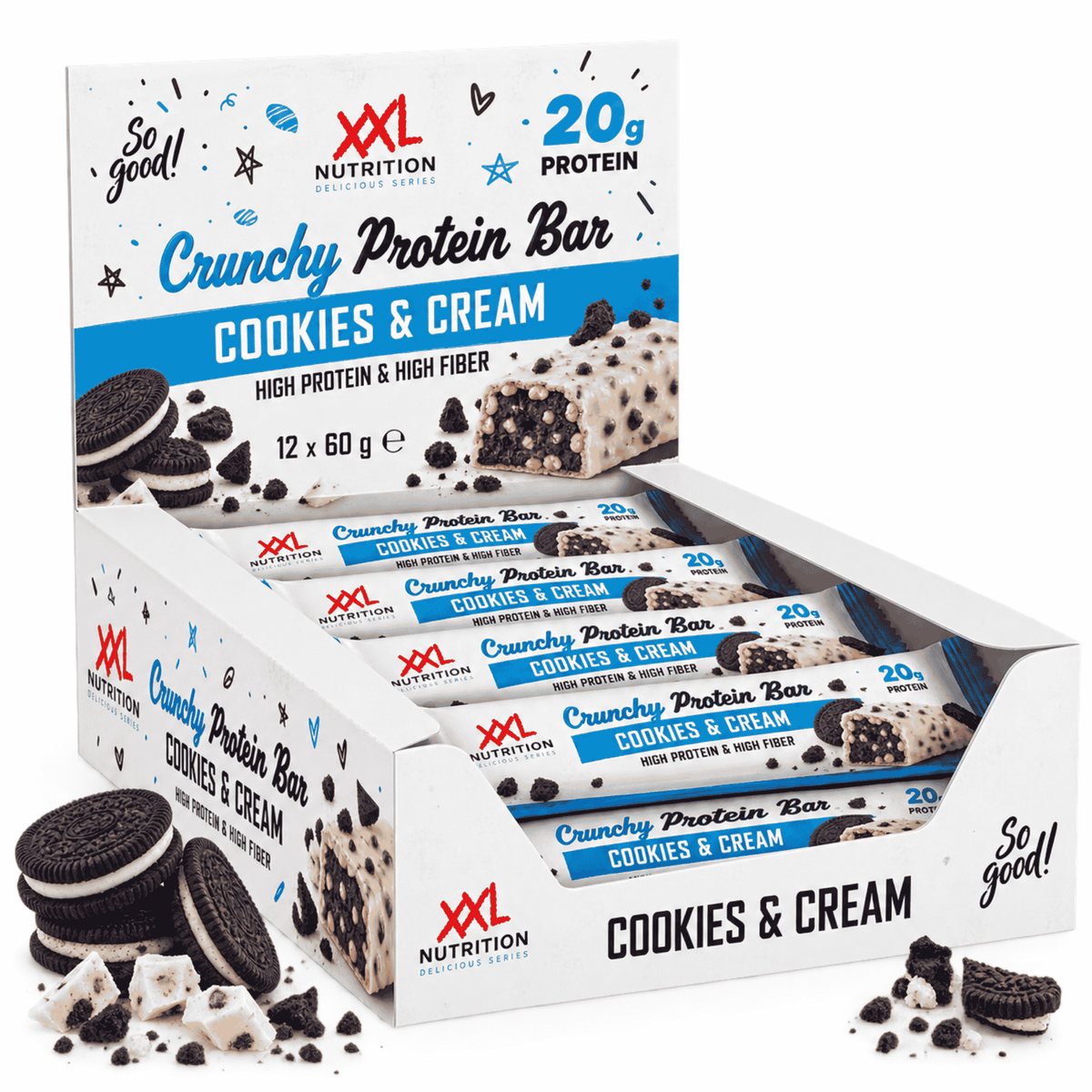 XXL Nutrition Crunchy Protein Bar 12x60g