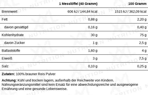 XXL Nutrition Perfect Rice Powder 5 kg - SHOPOUTLET24. Der Protein und Supplement Dealer