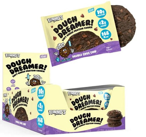 Yummo's Dough Dreamer VEGAN Protein Cookie 12x50g - SHOPOUTLET24. Der Protein und Supplement Dealer